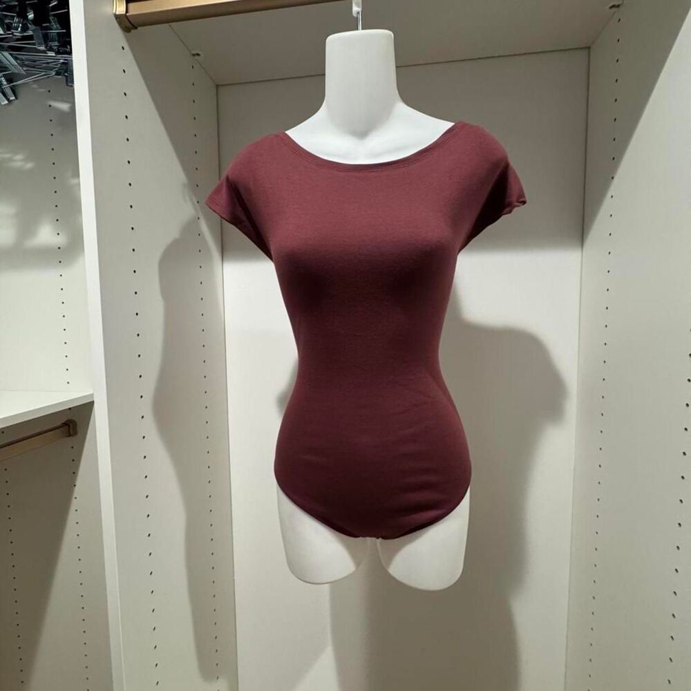 Pull-bear Women's Burgundy and Brown Bodysuit